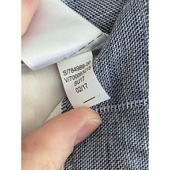 Banana Republic Linen Blend Windowpane Coastal Shorts Size 8 - Picture 7 of 8